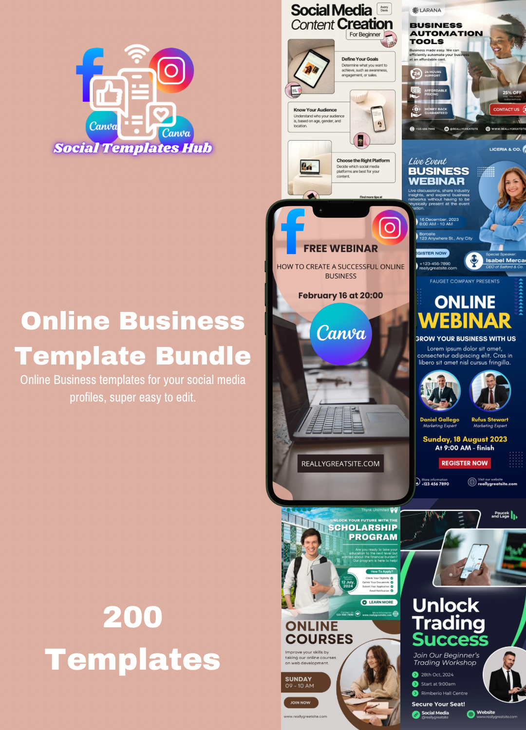 2️⃣0️⃣0️⃣ Online Business Post+Stories Bundle